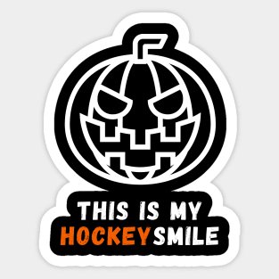 This Is My Hockey Smile Sticker